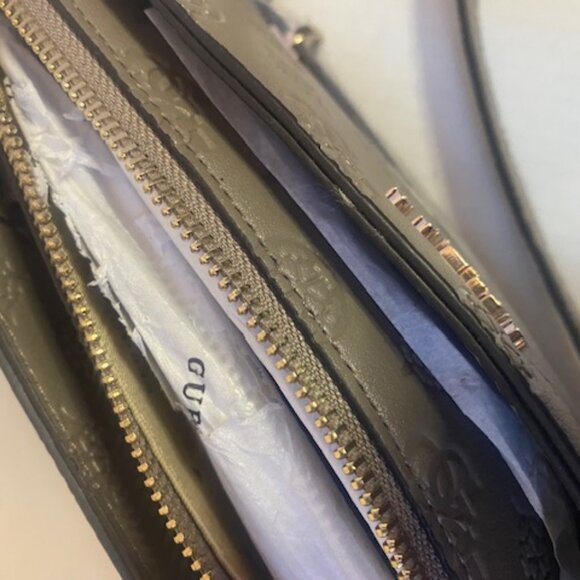 Guess Women's Zarela Mini Top Zip Monogram Embossed Crossbody Bag (NEW) - Picture 8 of 8